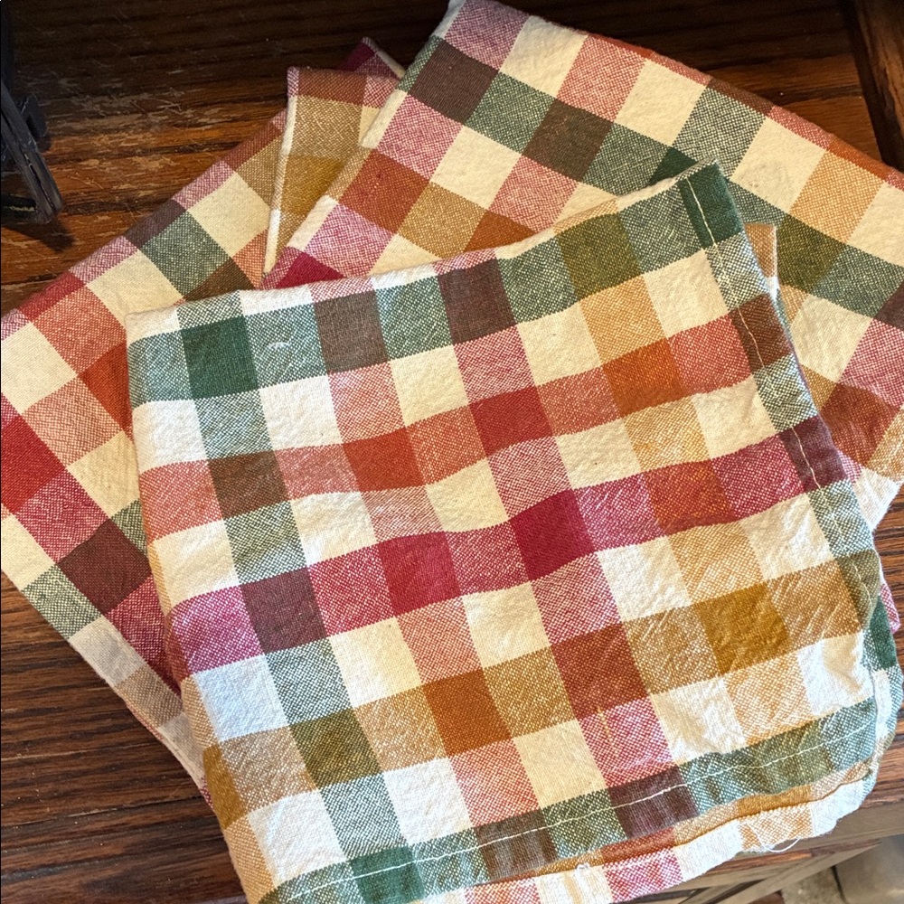 Plaid Checkered Cloth Napkins